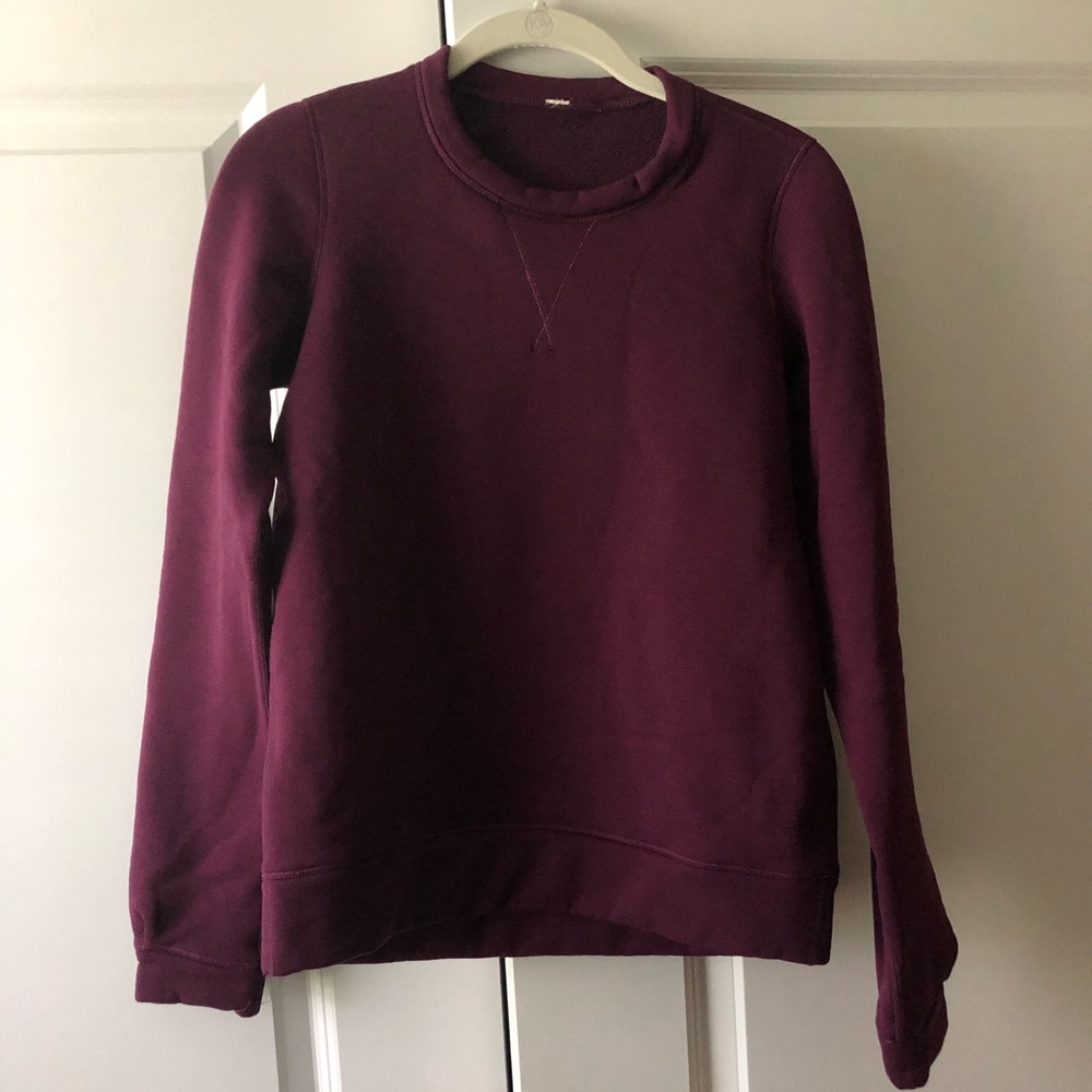 Lululemon thick dark purple pullover.